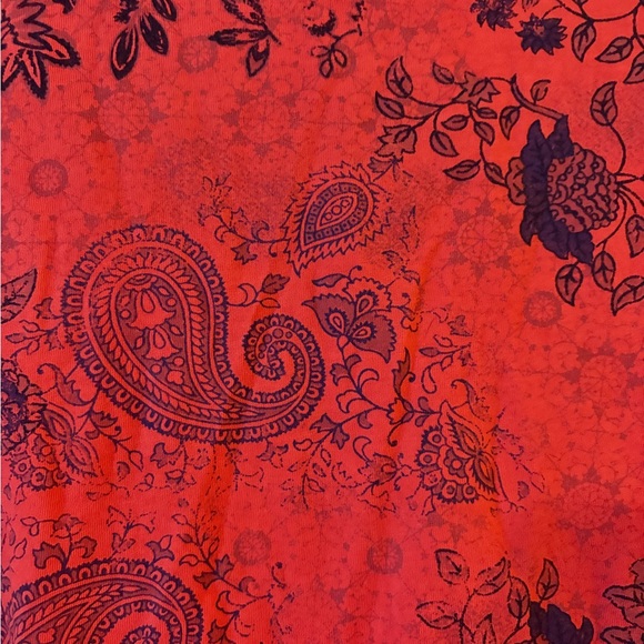 Prairie Cotton 3/4 Sleeve Graphic Blouse XL - Picture 2 of 4